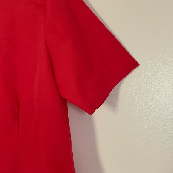 Vintage Red Blouse - Picture 3 of 9